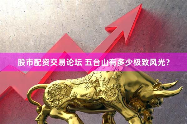股市配资交易论坛 五台山有多少极致风光?